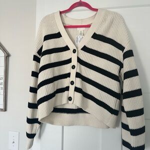 H&M Striped sweater cardigan